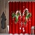 abordables Baño de Navidad-Cortina de ducha de Feliz Navidad con 12 ganchos de plástico, cortinas de tela de poliéster con diseño de árbol de Navidad, alfombra de baño antideslizante, alfombrilla en forma de U para inodoro, almohadilla para tapa de inodoro, Navidad