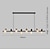 abordables Luces colgantes-Diseño de línea de luz colgante LED 100/120 cm metal estilo artístico lámpara moderna moderno simple nórdico minimalista luz restaurante de lujo mesa de bar larga comedor 110-120v 220-240v