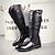 cheap Biker Boots-Men&#039;s Boots Biker boots Combat Boots Motorcycle Boots Retro Walking Casual Daily Leather Comfortable Booties / Ankle Boots Loafer Black Spring Fall