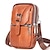 cheap Men&#039;s Bags-Men&#039;s Crossbody Bag Shoulder Bag Belt Bag Cowhide Outdoor Daily Zipper Large Capacity Waterproof Lightweight Solid Color Red-brown Brownish yellow Black