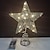 voordelige Kerstlichten-smeedijzeren pentagram voor kerstboom decoratie katoenen draad gepoederde boom top led light-emitting kerstboom decoratie boom top ster