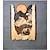 זול שלטי קיר מעץ-פיסול תליית קיר בעבודת יד בעלי חיים 1 יחידות, דביבון דוב צבי עץ קישוט מצויר ביד, לסלון ביתי