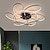זול אורות תקרה-תאורת תקרה לד ניתן לעמעום עיצוב גיאומטרי מודרני מתכת תלויה נברשת אור led השעיה אור תקרה יצירתי תלייה אור תקרה בצבע שחור לסלון בר מסעדה 110-240v
