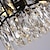 olcso Lámpás-modern kristálycsillár nappaliba étkező fekete fény kerek fényű led csillárok konyha hálószoba beltéri világítás modern led csillár 110-240v