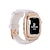 baratos Pulseiras de Apple Watch-1 pacote Pulseira Esportiva Compatível com Pulseira Apple Watch 44mm 45 mm com caixa Purpurina Cristal Silicone pulseira de substituição para iwatch Series 9 8 7