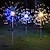 olcso Pathway Lights &amp; Lanterns-1db 3 W LED napelemes világítás Pathway Lights &amp; Lanterns Napelemes Karácsonyi esküvői dekoráció Meleg fehér Hideg fehér Kék 5 V 200/150/120/90 LED gyöngyök