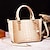 cheap Handbag &amp; Totes-Women&#039;s Handbag Crossbody Bag Shoulder Bag PU Leather Office Daily Zipper Anti-Slip Adjustable Large Capacity Crocodile Dark Brown Black Yellow