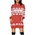 ieftine Costume de Crăciun-Crăciun Mos Craciun Rochii Hanorac cu Glugă Pullover Clasic De Bază Kawaii Pentru Pentru femei Adulți Crăciun An Nou Imprimare 3D Zilnice