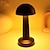 baratos Candeeiros de Mesa-Led bar touch 3 cores recarregável vintage metal haltere lâmpada de mesa quarto criativo cabeceira decoração lâmpada de mesa cogumelo lâmpada de mesa usb