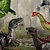 levne chlapecké 3D mikiny a mikiny-Chlapecké 3D Dinosaurus Mikina Pullover Dlouhý rukáv 3D tisk Podzim Zima Módní Šik ven Chladný Polyester Děti 3-12 let Venkovní Ležérní Denní Běžný