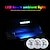cheap Car Interior Ambient Lights-Car Mini Interior Touch Switch Light 5LED Sensor Roof Reading Bulb Ceiling Round Emergency Lamps Cabinet Light Ambient Lamp