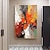 voordelige Abstracte schilderijen-Met de hand gemaakt Hang-geschilderd olieverfschilderij Handgeschilderde Verticaal Abstract Modern Zonder Inner Frame (Geen frame)