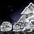 preiswerte Solarschulenleuchten-3M Lichterketten 192 LEDs EL Warmweiß Mehrfarbig LED-Netzmaschen-Lichterketten Halloween Solar Weihnachtsdekoration 24 V