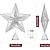voordelige Kerstlichten-smeedijzeren pentagram voor kerstboom decoratie katoenen draad gepoederde boom top led light-emitting kerstboom decoratie boom top ster