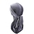 cheap Historical &amp; Vintage Costumes-Shiny Velvet Durag For Waves Long Tie Waves Cap Men&#039;s Pirate Hat Medieval Unisex Soft Black Bandanas Soft Smooth Breathable Wide Straps Do Rags
