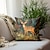 baratos estilo animal-Capa de almofada dupla face de cervo nórdico, 4 peças, macia, decorativa, quadrada, fronha para quarto, sala de estar, sofá, cadeira