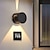 preiswerte Außenwandleuchten-Wasserdichte LED-Wandleuchte, Up-Down-Wandleuchten, Befestigung für den Außenbereich, Innenbereich, verstellbarer Lichtstrahl, drehbarer Lampenschirm, 10 W, moderne runde Wandleuchte für Veranda,