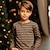 ieftine tricouri 3d pentru băieți-Băieți 3D Dunga Tricou Cămașă Manșon Lung Tipărire 3D Toamnă Iarnă Sport Modă Șic Stradă Poliester Copii 3-12 ani Stil Nautic În aer liber Casual Zilnic Fit regulat
