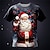 preiswerte T-Shirts für Herren mit 3D-Druck-Weihnachts-T-Shirt, Grafik, Weihnachtsmann, täglich, Designer, Retro, Vintage, Herren-T-Shirt mit 3D-Druck, T-Shirt, Sport, Outdoor, Urlaub, Ausgehen, Weihnachts-T-Shirt, blau, kurzärmeliges T-Shirt