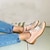 olcso Női fűzős bőrcipők-Női Félcipők Bullock cipő Extra méret Esküvő Parti Szabadtéri Színes Tél Fűző Lapos Kerek orrú Elegáns Szüret Gyalogló PU Fűzős Sárga Rózsaszín Kék