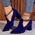 cheap Women&#039;s Heels-Women&#039;s Heels Pumps Plus Size Heel Boots Wedding Party Daily Buckle Block Heel Chunky Heel Pointed Toe Elegant Vintage Fashion Faux Suede Loafer Black Red Blue