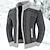 cheap Men&#039;s Cardigan Sweater-Men&#039;s Cardigan Sweater Zip Sweater Sweater Jacket Fleece Sweater Ribbed Knit Regular Pocket Knitted Color Block Stand Collar Warm Ups Casual Daily Wear Clothing Apparel Fall Winter Black Green S M L