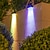זול נורות קיר חוץ-1 pc 1 W תאורת קירות חוץ נורות סולריות לד מונע בחשמל סולרי עמיד במים דקורטיבי לבן חם לבן שינוי צבע 5.5 V תאורת חוץ חָצֵר גן 1/2/3 LED חרוזים חג מולד לשנה החדשה