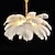 abordables Lámparas de araña-Lámpara colgante LED, hermosa lámpara extra grande de plumas de avestruz blanca, lámpara colgante romántica, accesorio de iluminación montado para restaurante y dormitorio