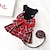 cheap Dog Clothes-Teddy Bomei Plaid Skirt Chest Strap Traction Rope Dog Walking Rope Academy Style