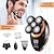 cheap Shaving &amp; Hair Removal-Men Head Shavers  Wet and Dry Detachable Electric Shaver Nose Hair Trimmer Face Brush Grooming Set Rechargeable Razor