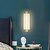 זול אורות קיר לדים-מנורת קיר פנימית 38 ס&quot;מ אקריליק מתכת מודרנית רקע led מנורת קיר סלון חדר שינה שחור זהב ליד המיטה אור קיר מקורה מדליק פמוט 110-240v
