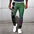 abordables pantalon habillé imprimé en 3D pour homme-Graduel Abstrait Homme Impression 3D Pantalon Extérieur Plein Air Sortie Polyester Jaune Bleu Orange S M L Taille médiale Élasticité Pantalon
