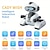 abordables véhicules télécommandés-Robot rc télécommande robot électrique jouet scientifique et éducatif interactif pour enfants enregistrement de programmation robot de détection de geste rotatif au sol à 360 degrés