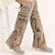 cheap Cowboy &amp; Western Boots-Women&#039;s Boots Cowboy Boots Suede Shoes Plus Size Outdoor Daily Solid Color Over The Knee Boots Thigh High Boots Tassel Wedge Heel Hidden Heel Round Toe Elegant Bohemia Vintage Walking Faux Suede