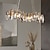 billige Lanternedesign-krystall lysekrone luksus gull lysekrone vakker grå glitrende krystall blad moderne lysekrone for kjøkkenøy stue spisestue soverom lys, 8 lys 110-240v