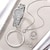 ieftine Ceasuri Quartz-ceas de cuarț cu strasuri de lux, ceas de mână analogic la modă hiphop&amp;amp; Set de bijuterii 6 buc cadou pentru femei ea