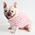 billige Pyjamas-Hunder Katter Pyjamas Mote søt stil Vinter Myk Vaskbar Bekvem Innendørs Fritid / hverdag Hundeklær for Bichon Frisé Puddel Pommeran ungt kjæledyr Sommerfugl