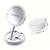 billige Badeværelsesgadgets-1 stk sammenfoldeligt makeupspejl med led lys opbevaringsboks, dobbeltsidet 1x &amp; 10x forstørrende udtrækkeligt spejl til bord, forfængelighed, kosmetik