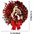 cheap Christmas Lights-Sacred Christmas Wreath with Lights, Elegant Red Jesus Christmas Wreaths, Christmas Decorations, Outdoor Christmas Wreath, Artificial Wreath Flocked with Mixed Decorations for Window Wall Mantel Porch