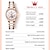 お買い得  機械式腕時計-Olevs ブランドの高級自動機械式時計の女性のファッションレディース腕時計エレガントなセラミック腕時計カジュアル女性モントルファム