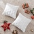 billige Feriepudebetræk-jule blødt plys pudebetræk xmas broderi træ mønster til fest stue soveværelse sofa sofa
