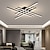 cheap Ceiling Lights-Multi-head Modern Ceiling Light With Remote Dimmable LED Line Semi-recessed Ceiling Light Suitable for Living Room Bedroom Living Room Study Ceiling Lighting Lamps