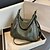 preiswerte Handtaschen und Tragetaschen-Damen Umhängetasche Stoffbeutel Schultertasche Hobo Tasche PU-Leder Täglich Reißverschluss Hohe Kapazität Anti Staub Feste Farbe Schwarz Grün Khaki