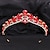 baratos Tiaras e Coroa-Crown Tiaras Bandanas Peça para Cabeça Strass Liga Casamento coquetel Luxo Elegante Com Detalhes em Cristal Capacete Chapéu