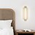 tanie Kinkiety LED-Kinkiet wewnętrzny 38cm akryl metal nowoczesny kinkiet led w tle salon sypialnia czarne złoto lampki nocne oświetlenie wewnętrzne na ścianie oświetlenie kinkiet 110-240v