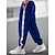 cheap Sweatpants-Men&#039;s Sweatpants Joggers Trousers Drawstring Elastic Waist Side Button Color Block Comfort Breathable Casual Daily Holiday Sports Fashion Black Blue