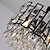olcso Lámpás-modern kristálycsillár nappaliba étkező fekete fény kerek fényű led csillárok konyha hálószoba beltéri világítás modern led csillár 110-240v