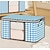 voordelige Kledingopslag-Zichtbare opbergdoos met grote capaciteit, verpakkingskubus voor kledingquilt, kledingkastorganizer voor speelgoedkast om te verplaatsen