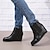 ieftine Botine-Pentru femei Cizme Cizme cu platformă Pantofi de piele intoarsa Mărime Plus Size În aer liber Zilnic Culoare solidă Ghete Botine Iarnă Toc Platformă Călcâiul ascuns Vârf rotund Casual minimalism PU