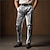abordables pantalon habillé imprimé en 3D pour homme-Squelette Punk Abstrait Homme Impression 3D Pantalon Extérieur Plein Air Travail Halloween Polyester Noir Blanche Kaki S M L Taille haute Élasticité Pantalon